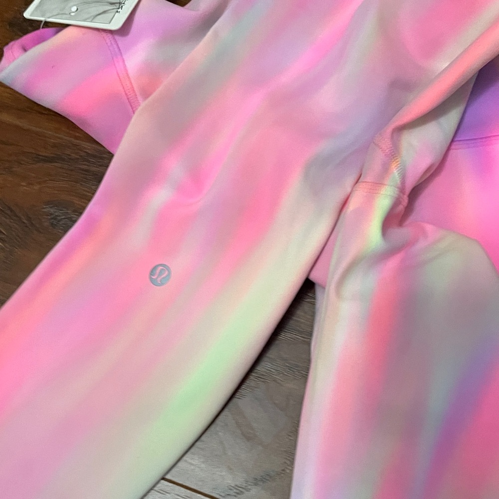 NWT lululemon Wunder train HR tight 25” wash PSYM Psychedelic pink size 6 small - Picture 6 of 6